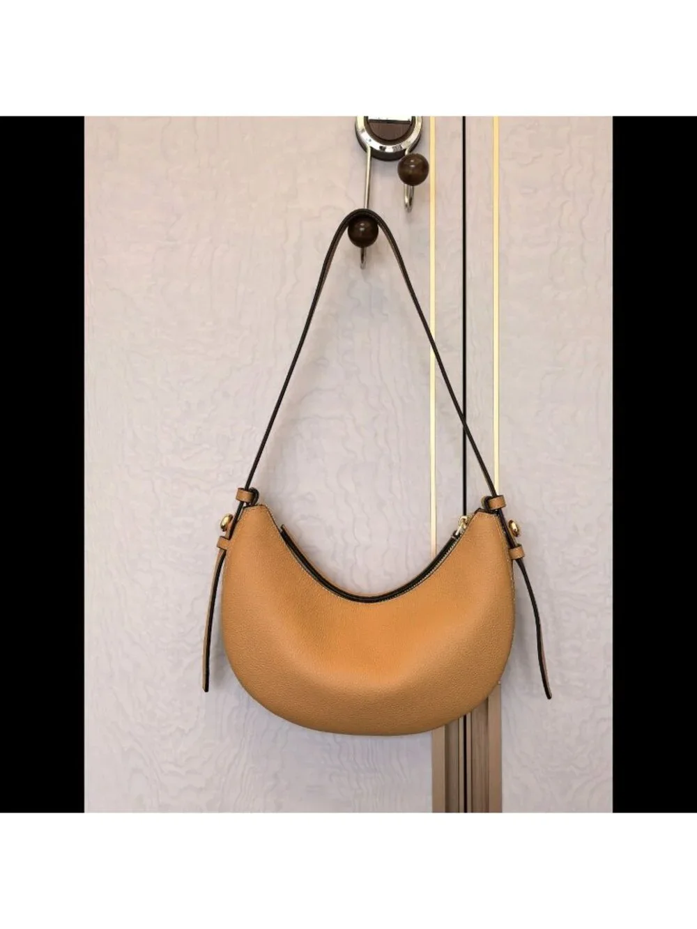 Tory Burch Romy Half Moon Shoulder Bag Tiramisu